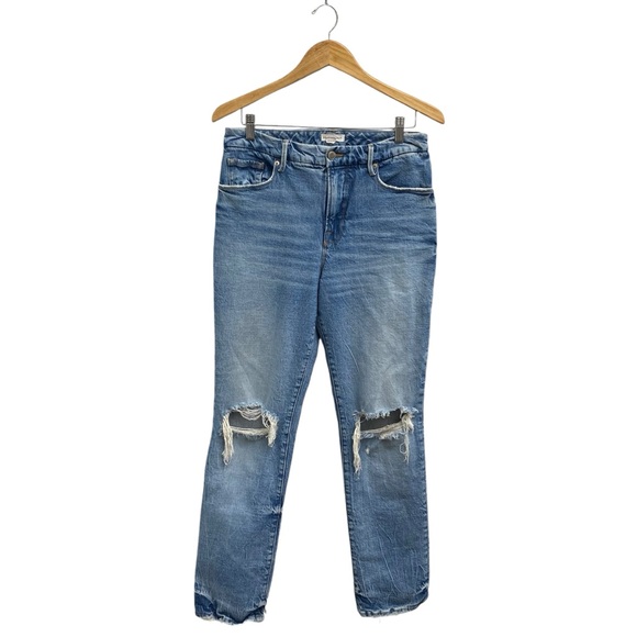 Good American 90's Good Icon Jeans In Indigo Style GI828T - Picture 2 of 11